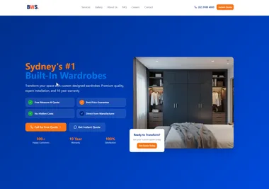 Kitchen Cabinetry - Home Improvement website design