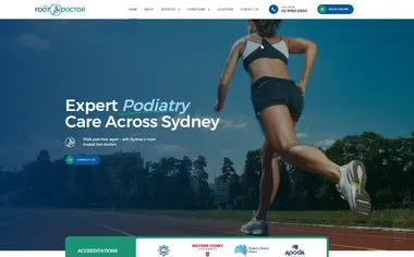 Sydney Podiatrist - Healthcare website design
